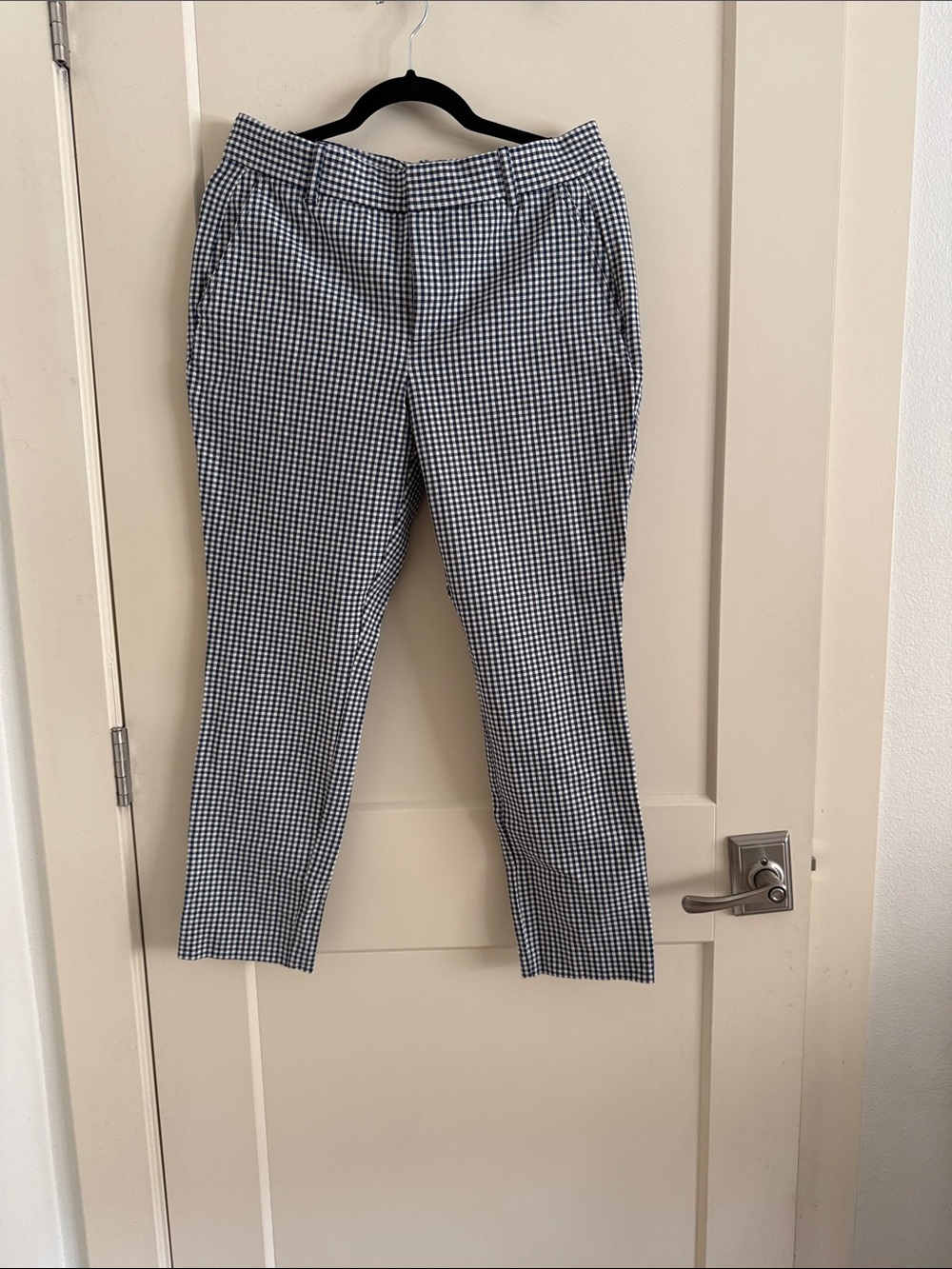 GAP Black & White Gingham Slim Dress Pants
